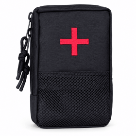 Compact First Aid Storage Pouch, Zippered Medical Organizer Bag