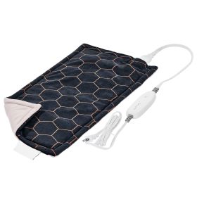 Far Infrared Heating Pad, 12" x 24" Weighted Heating Pad with Far Infrared Therapy, 4 Temperature Settings, 2-hour Auto-off
